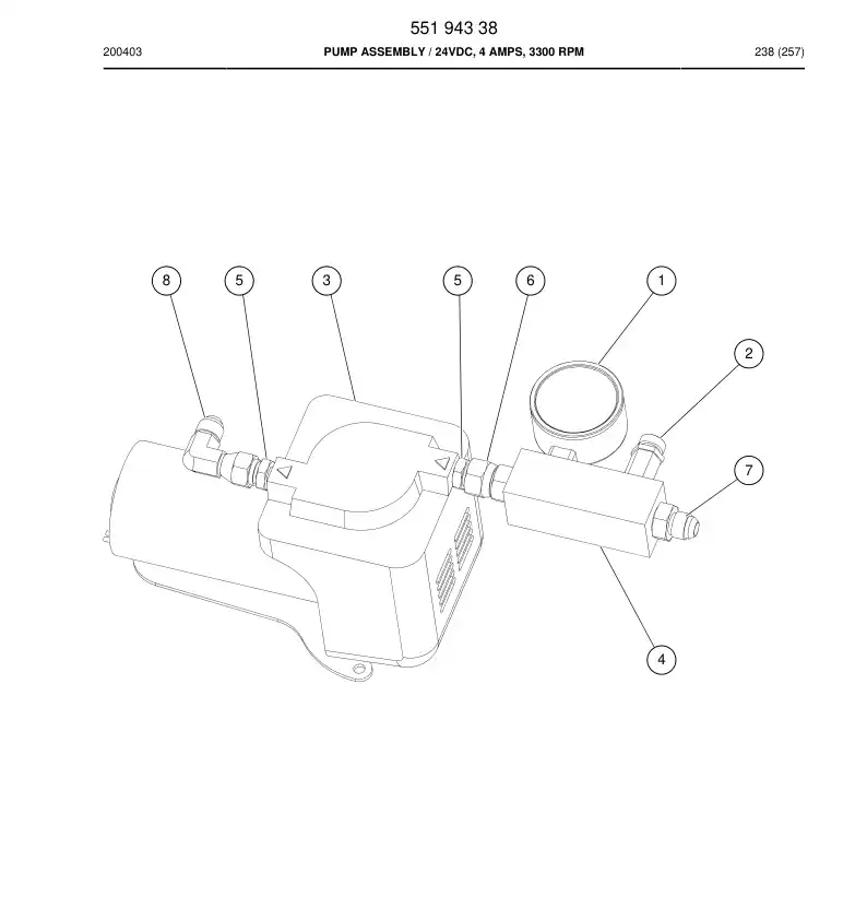 55193872a 551 938 72a Gauge, Pressure - Sandvik Technical Drawing