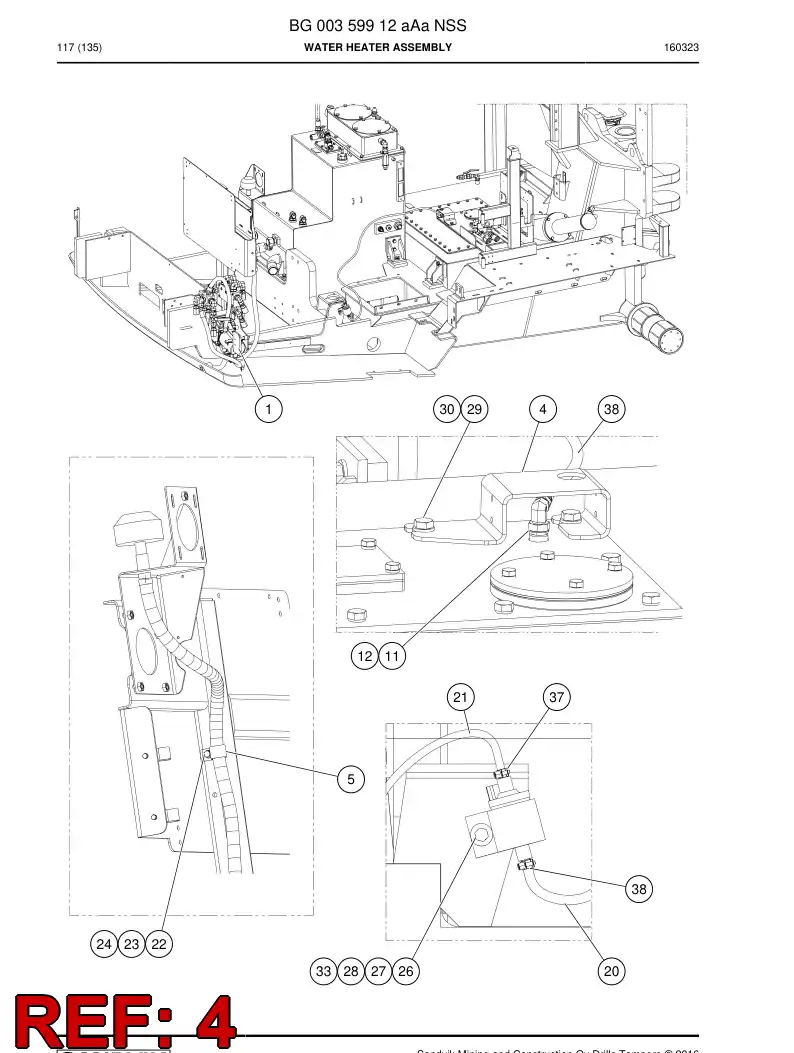 55193940 551 939 40 Plate, Cover - Sandvik Technical Drawing