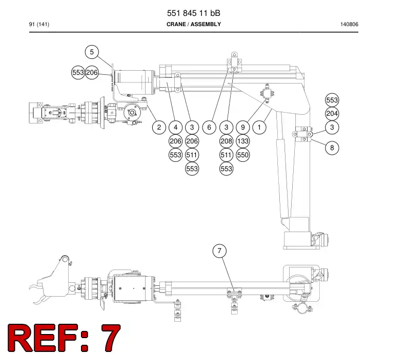 55194162 551 941 62 Plate, Mounting - Sandvik Technical Drawing