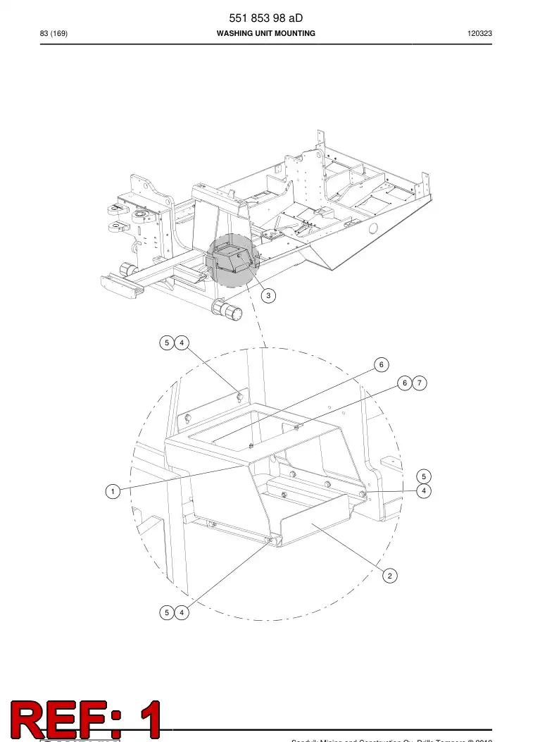 55194208a 551 942 08a Bracket - Sandvik Technical Drawing