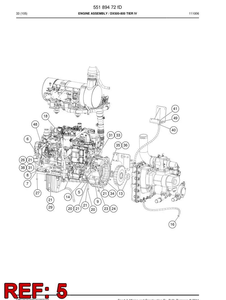 55194278 551 942 78 Supporting block - Sandvik Technical Drawing