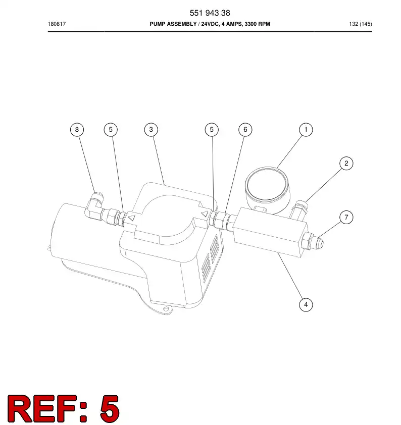 55194344 551 943 44 Straight thread adapter - Sandvik Technical Drawing