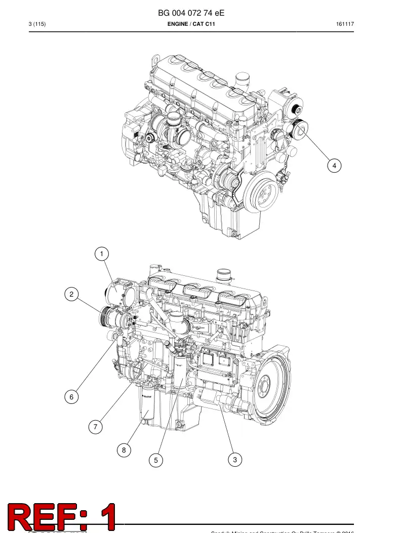 55194349 551 943 49 Alternator - Sandvik Technical Drawing