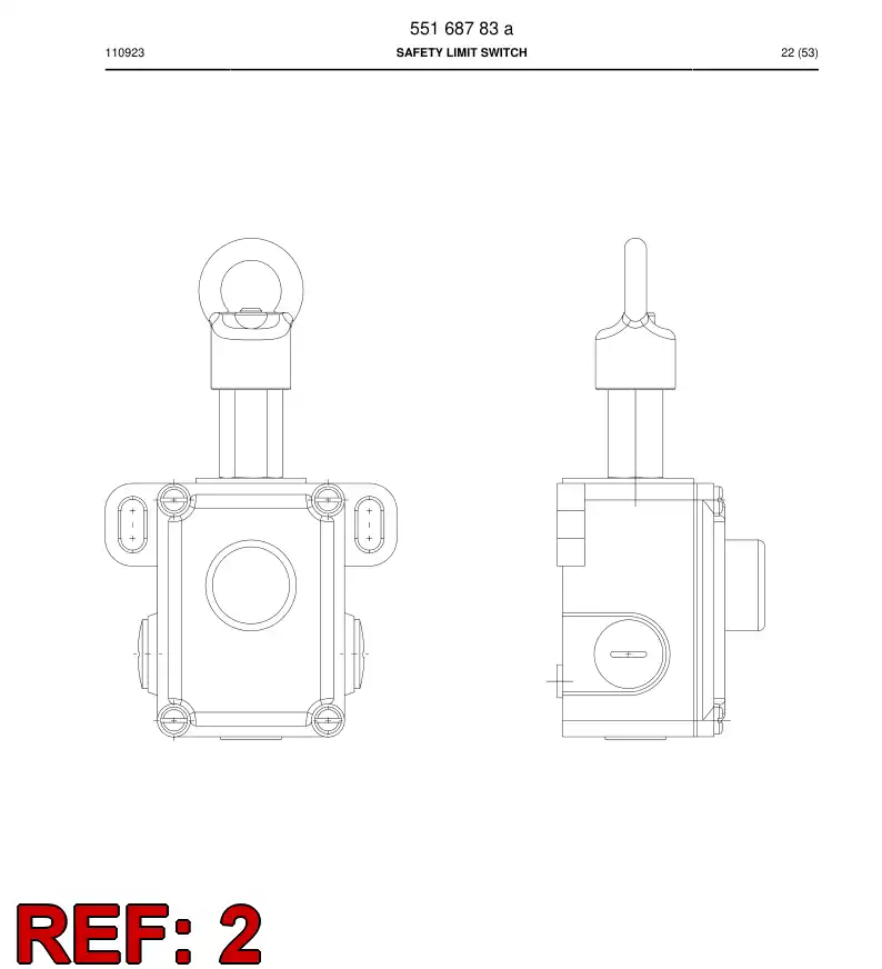 551 943 79a Block, Contact - drawing
