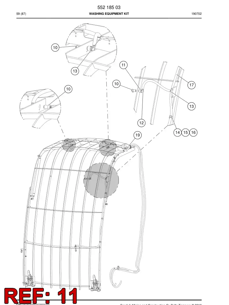 55194488a 551 944 88a Nut - Sandvik Technical Drawing