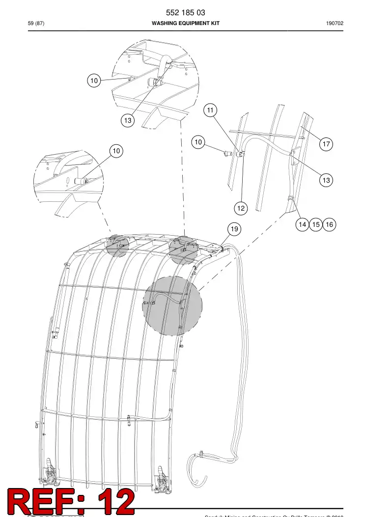 55194490a 551 944 90a Valve, Check - Sandvik Technical Drawing