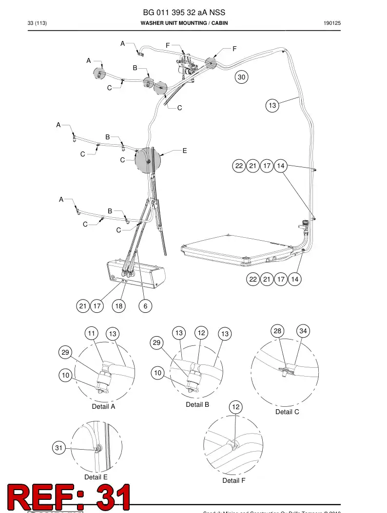 55194491a 551 944 91a Valve, Check - Sandvik Technical Drawing