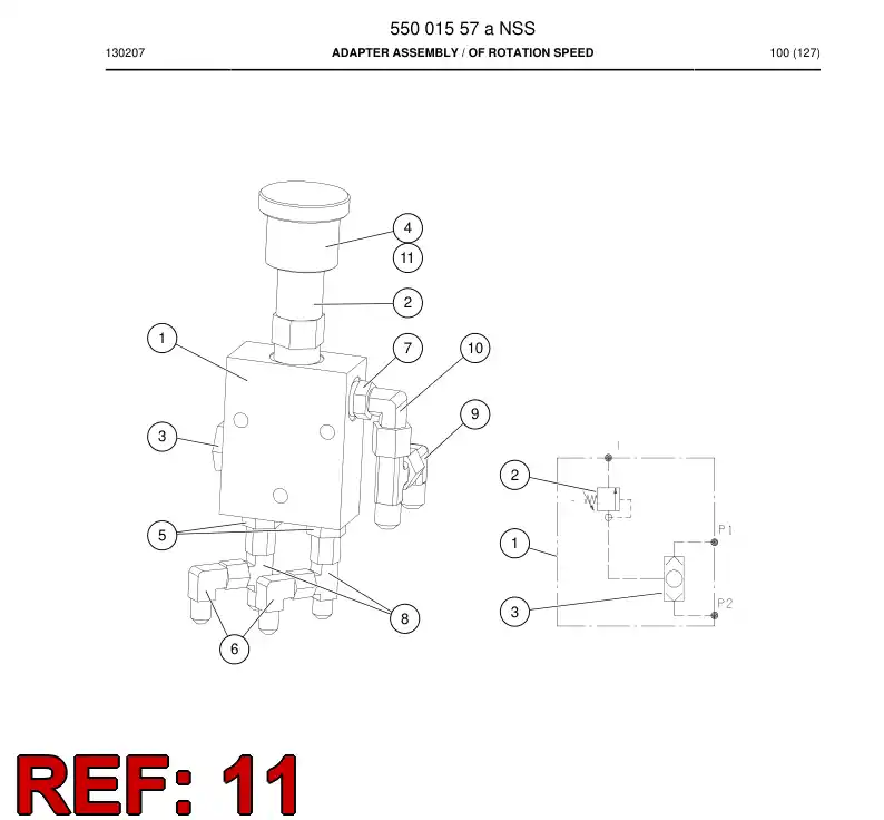 55194641a 551 946 41a Limit bushing - Sandvik Technical Drawing