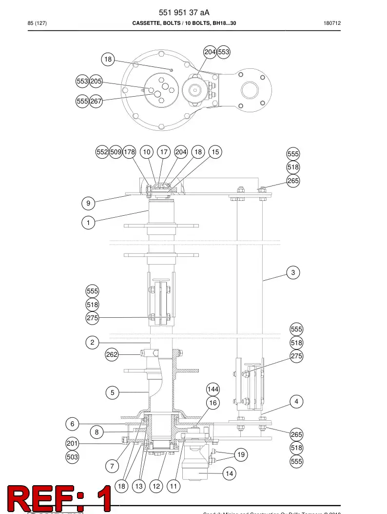 55195149 551 951 49 Pipe - Sandvik Technical Drawing