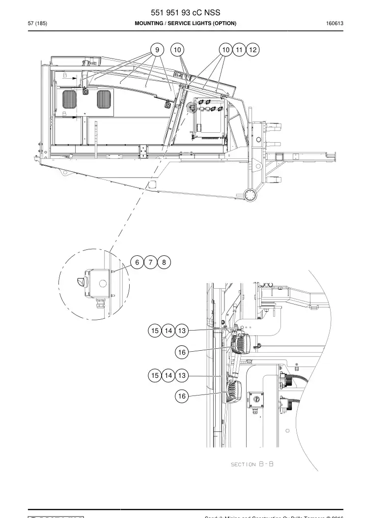 55195193c 551 951 93c Mounting - Sandvik Technical Drawing