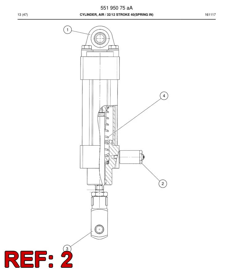 55195255 551 952 55 Orifice - Sandvik Technical Drawing
