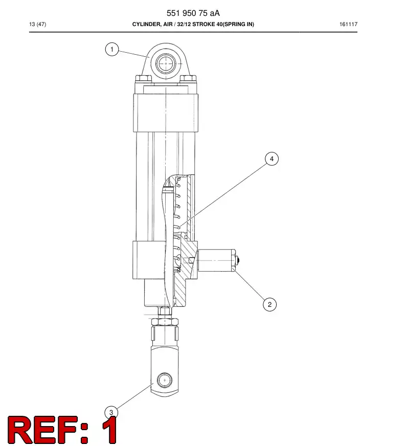 55195259 551 952 59 Eye, Cylinder - Sandvik Technical Drawing