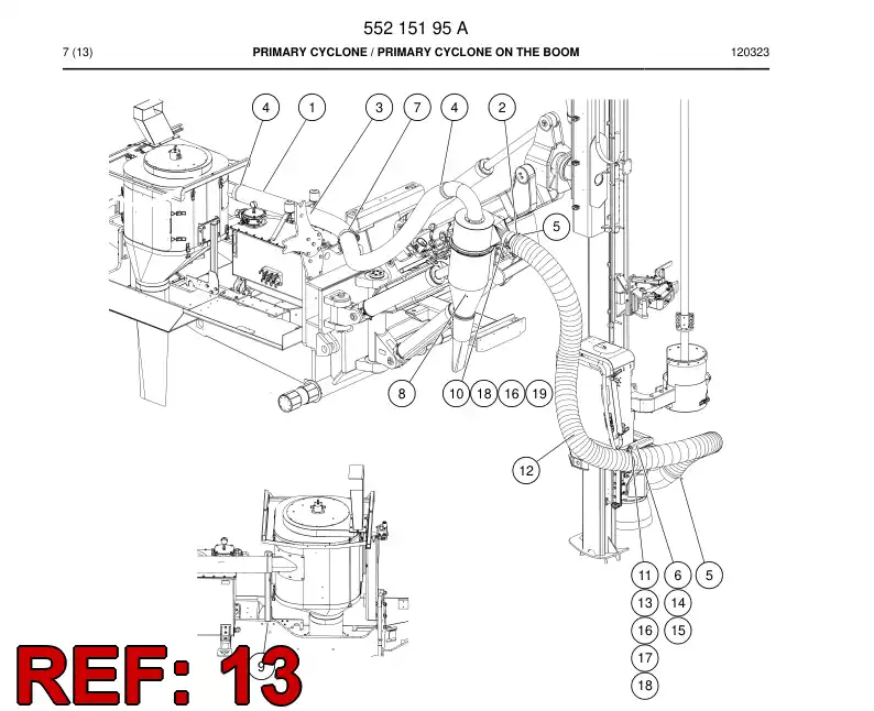 55195338 551 953 38 Plate - Sandvik Technical Drawing