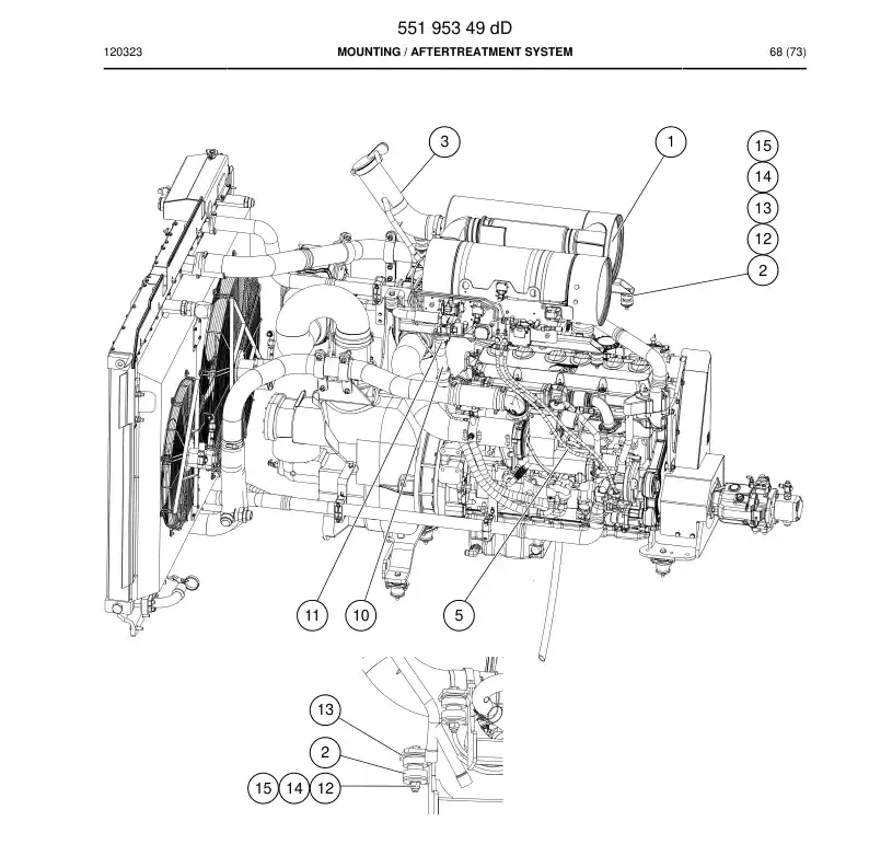 55195349d 551 953 49d MOUNTING - Sandvik Technical Drawing
