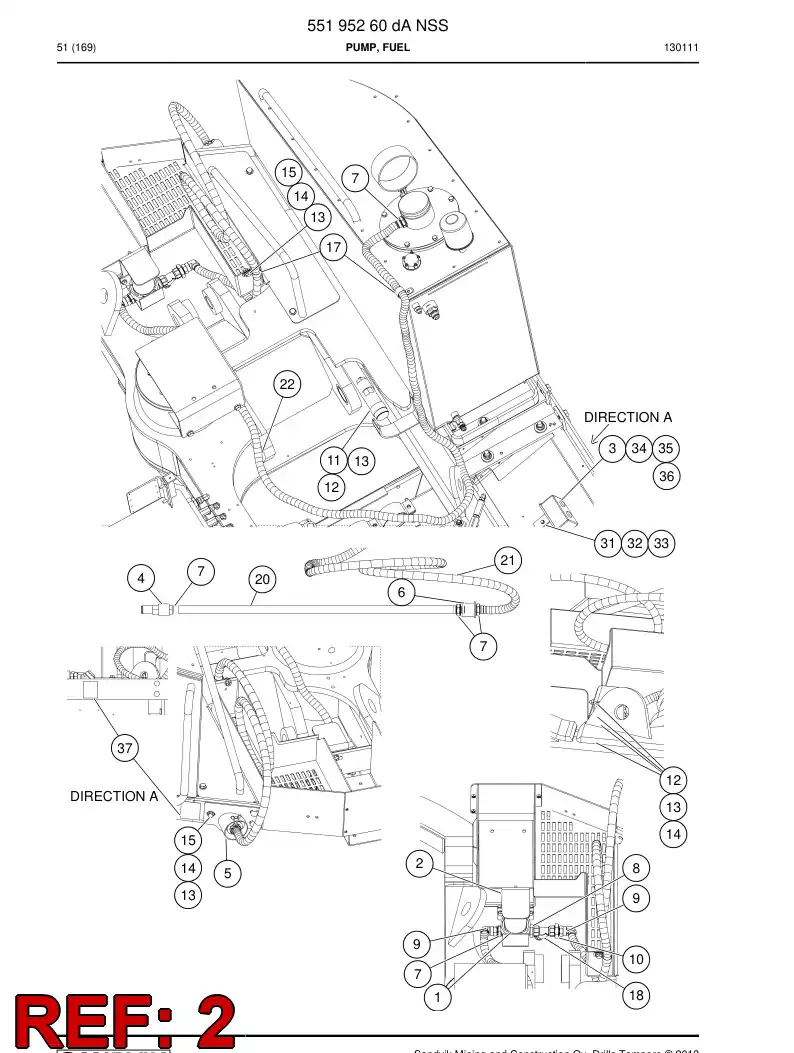 55195542 551 955 42 Bracket - Sandvik Technical Drawing