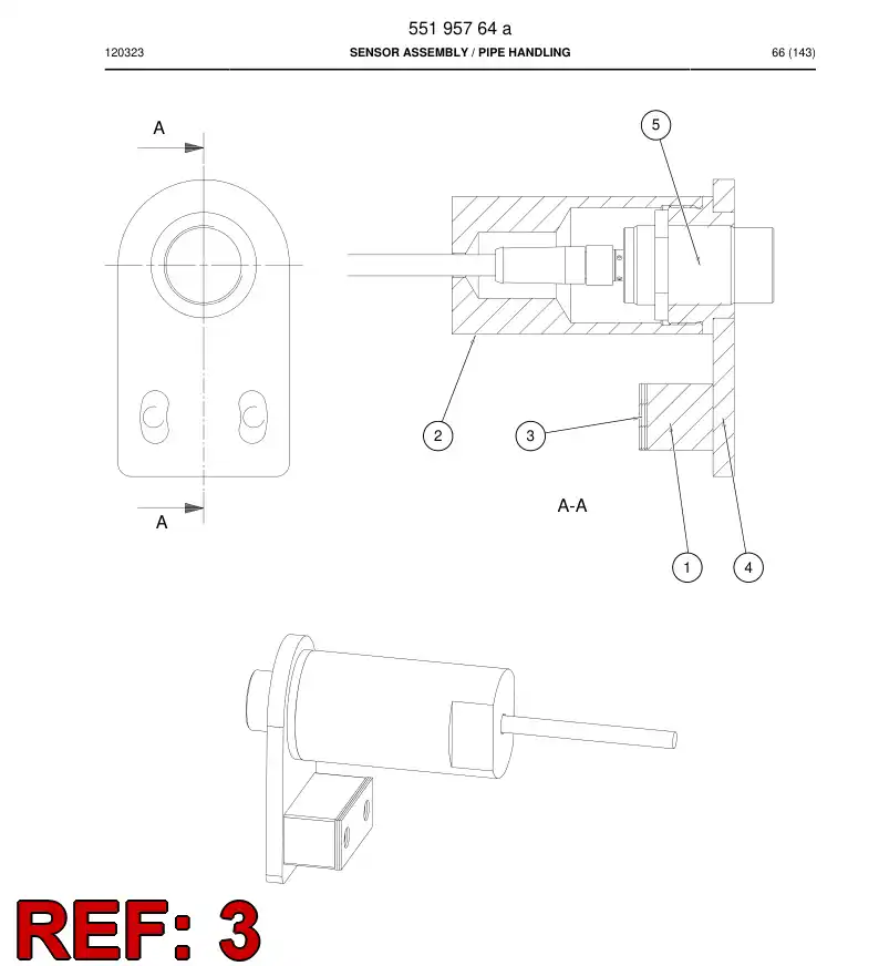 55195760a 551 957 60a Shim - Sandvik Technical Drawing