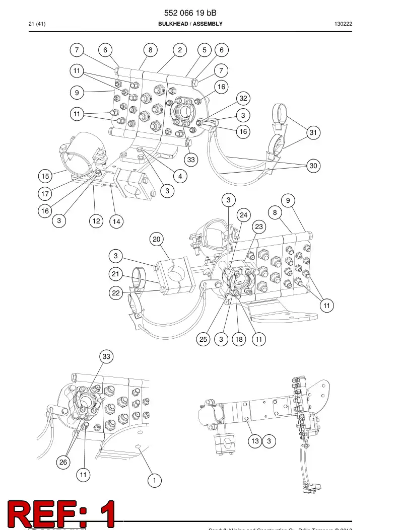 55195829 551 958 29 Bracket - Sandvik Technical Drawing