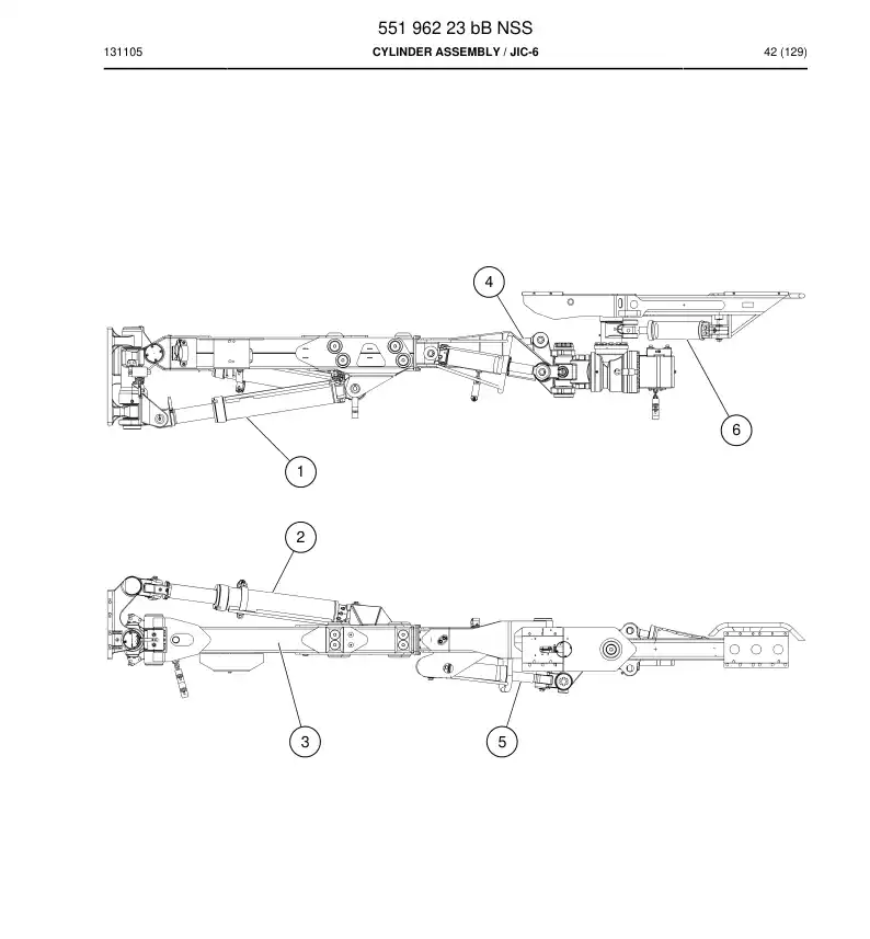 55196223b 551 962 23b Cylinder Assembly - Sandvik Technical Drawing