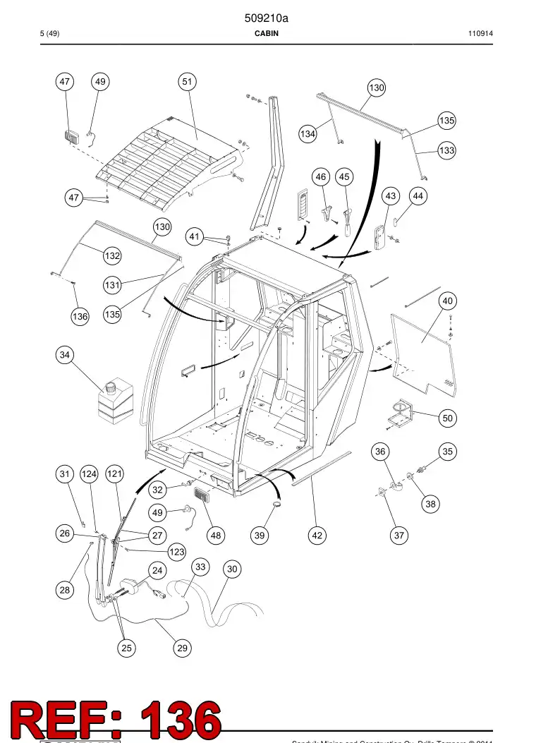 55196355 551 963 55 Screw - Sandvik Technical Drawing