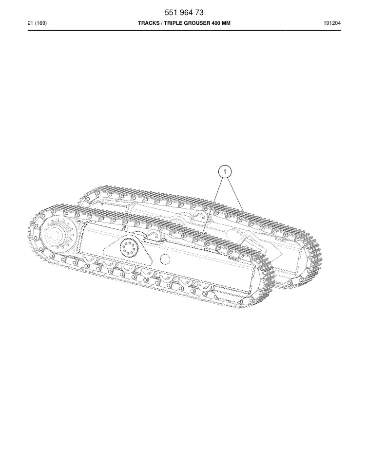 55196473 551 964 73 Tracks - Sandvik Technical Drawing