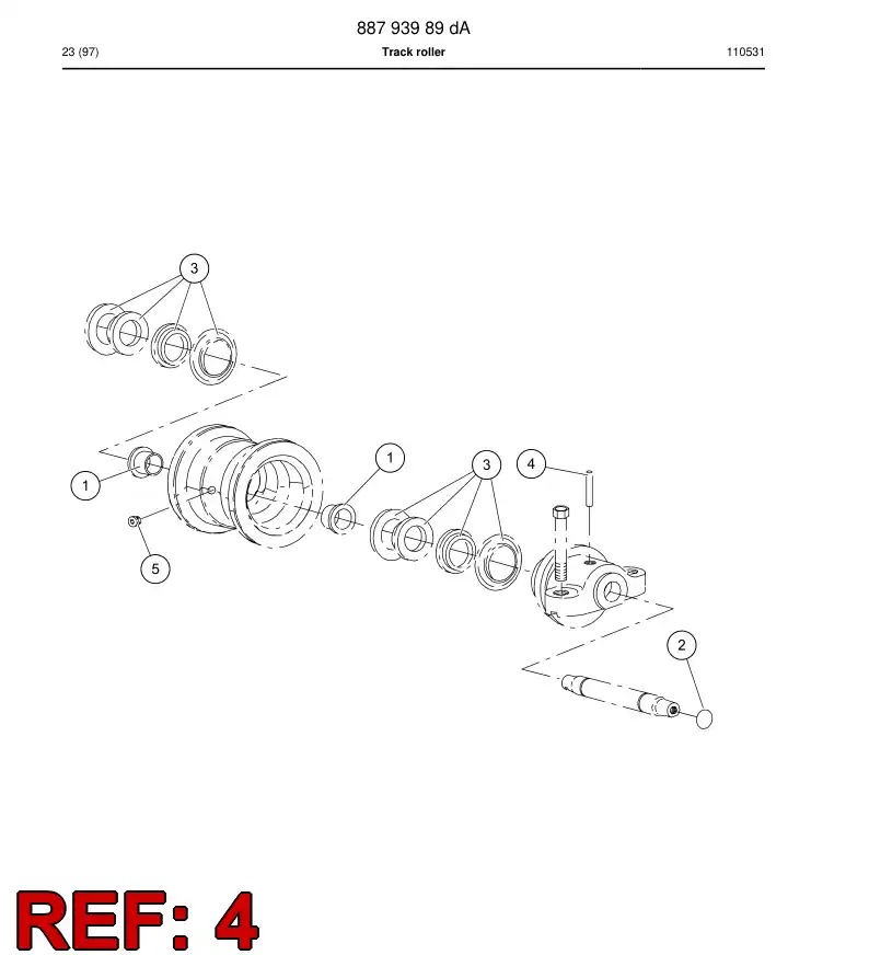 55196513 551 965 13 Pin, Locking - Sandvik Technical Drawing