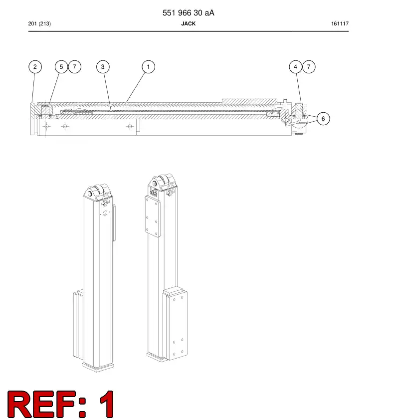 55196631 551 966 31 Outer pipe - Sandvik Technical Drawing