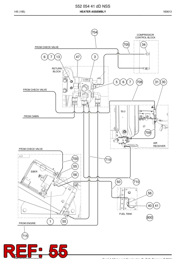 55196641a 551 966 41a Clamp, Hose - Sandvik Technical Drawing
