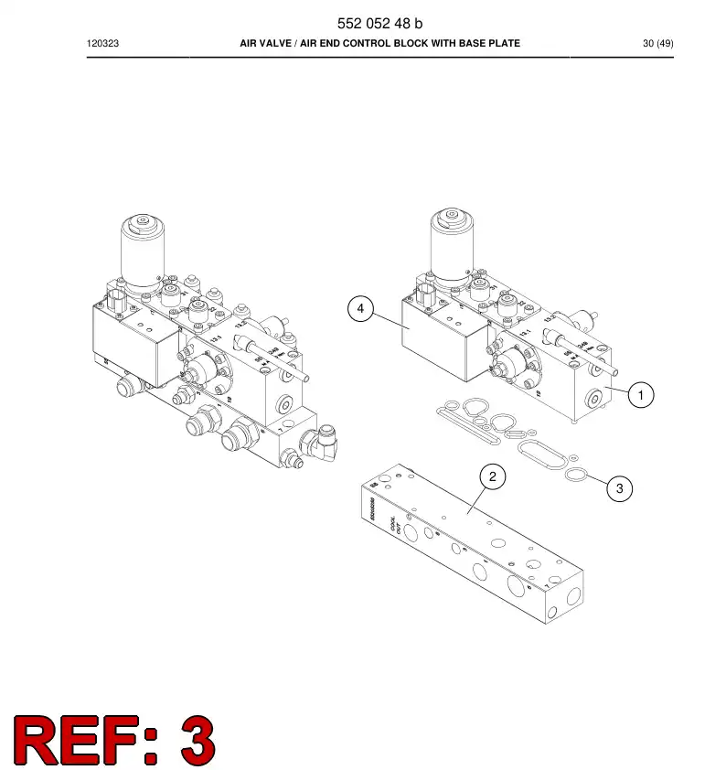 55196651a 551 966 51a Seal kit - Sandvik Technical Drawing