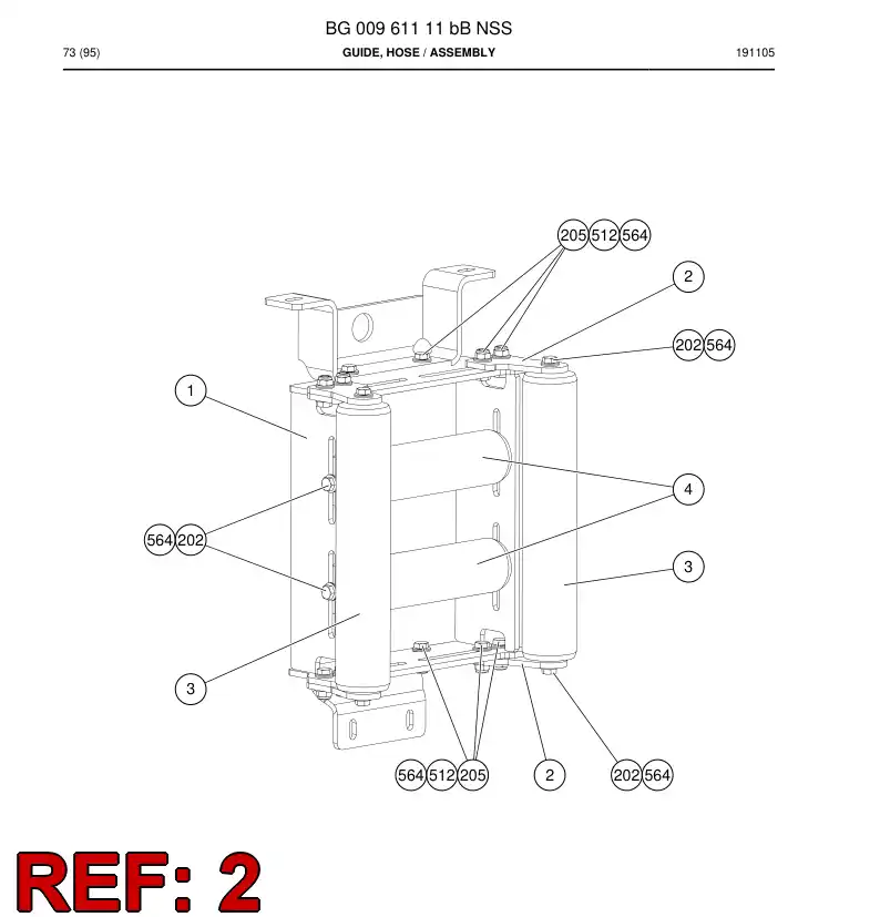 55196702 551 967 02 Plate, Mounting - Sandvik Technical Drawing