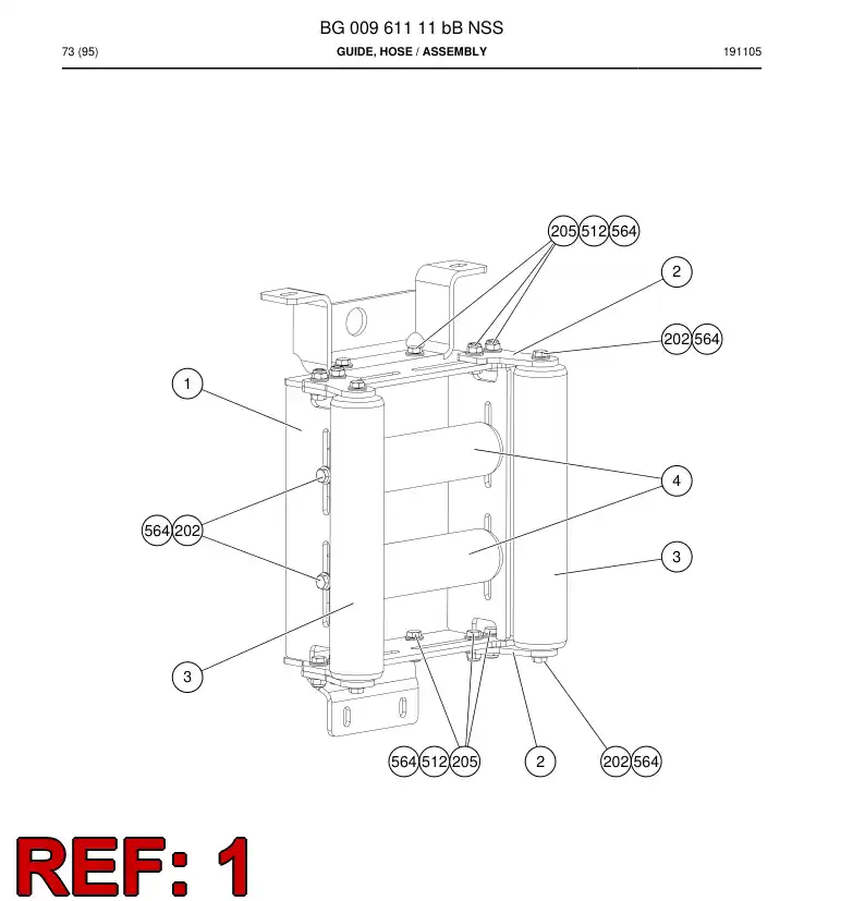 55196726 551 967 26 Bracket - Sandvik Technical Drawing