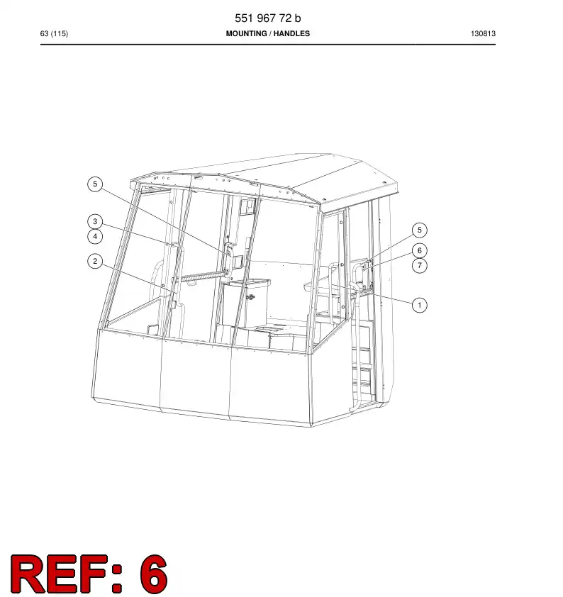 55196792 551 967 92 Screw - Sandvik Technical Drawing