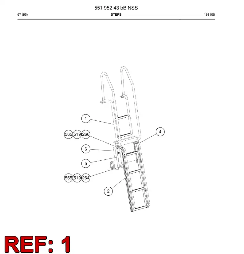 55196804 551 968 04 Steps - Sandvik Technical Drawing