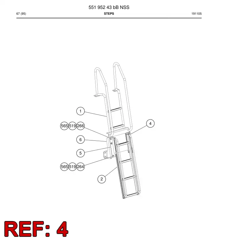 55196822a 551 968 22a Supporting block - Sandvik Technical Drawing