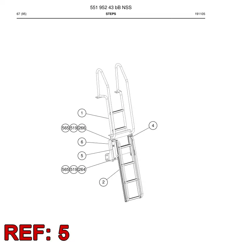 55196839a 551 968 39a Supporting block - Sandvik Technical Drawing