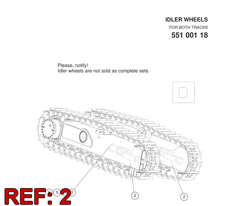 55196876 551 968 76 WHEEL ASSEMBLY - Sandvik Technical Drawing