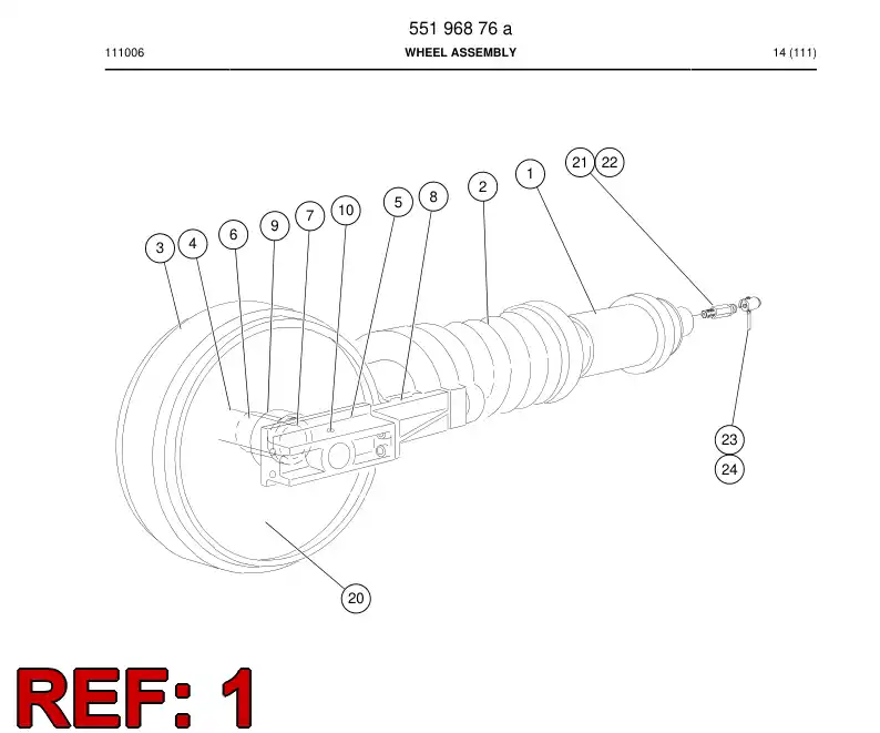 55196877a 551 968 77a Cylinder - Sandvik Technical Drawing