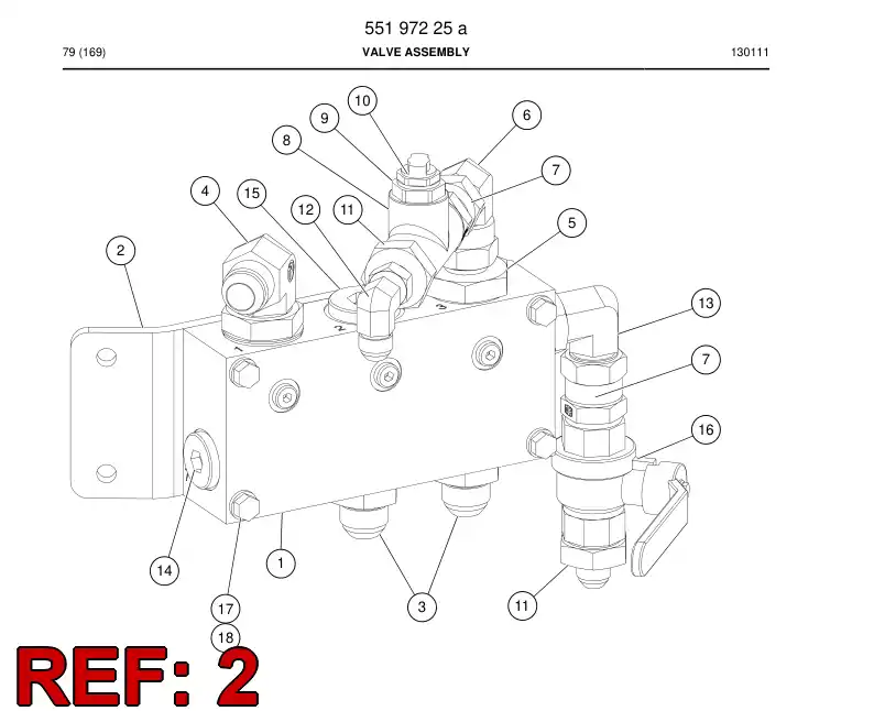 55196943 551 969 43 Bracket, Mounting - Sandvik Technical Drawing