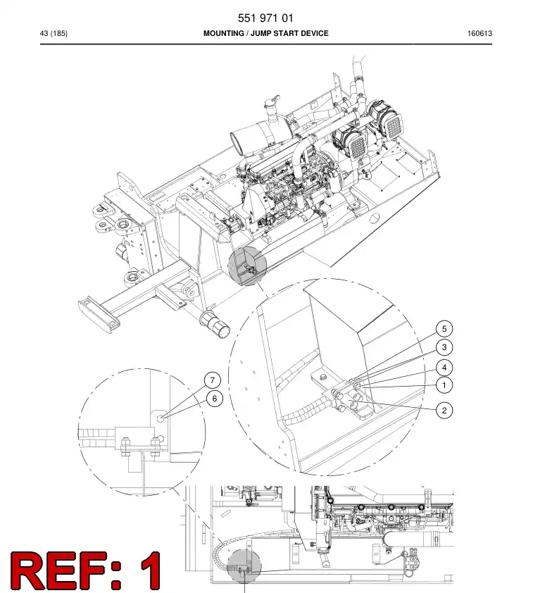 55197102 551 971 02 Plate - Sandvik Technical Drawing