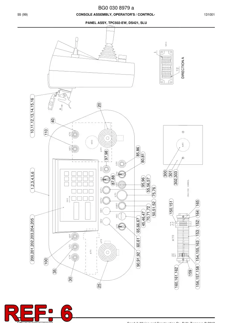 55197143a 551 971 43a Decal - Sandvik Technical Drawing