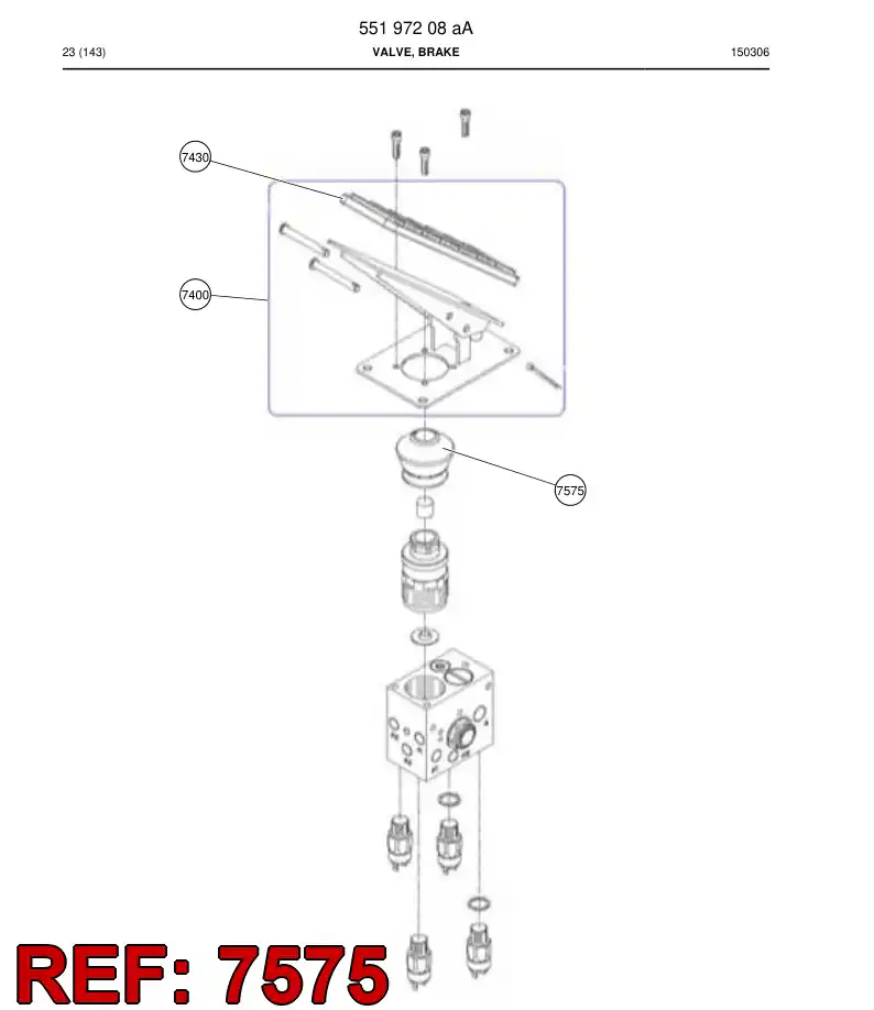 55197418 551 974 18 Cover, Rubber - Sandvik Technical Drawing