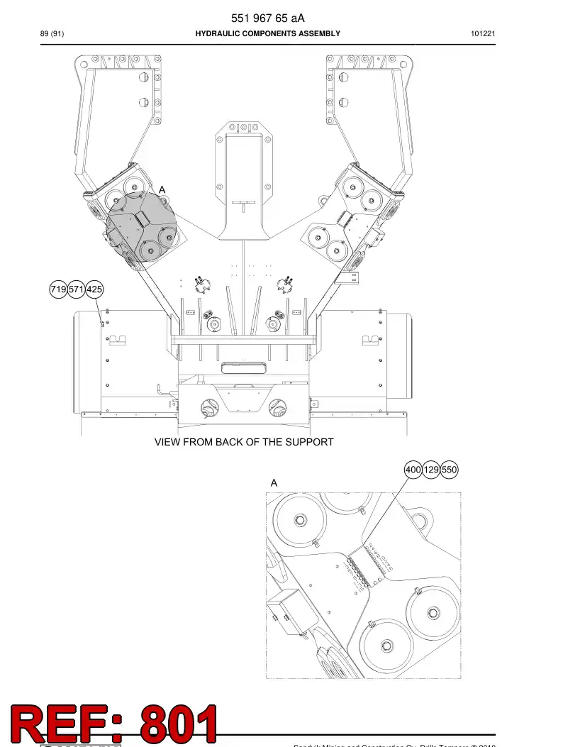 55197472 551 974 72 GREASE LUBRICATION SYSTEM - Sandvik Technical Drawing