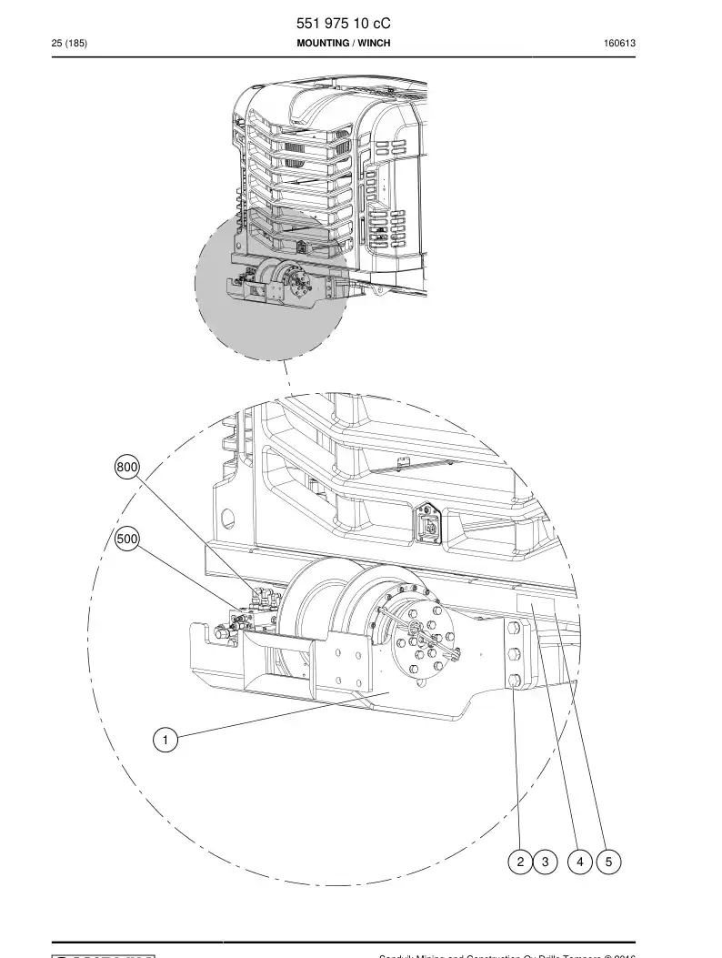 55197510c 551 975 10c Mounting - Sandvik Technical Drawing
