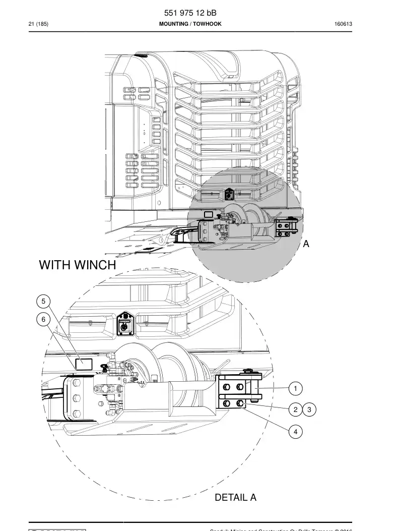 55197512b 551 975 12b Mounting - Sandvik Technical Drawing