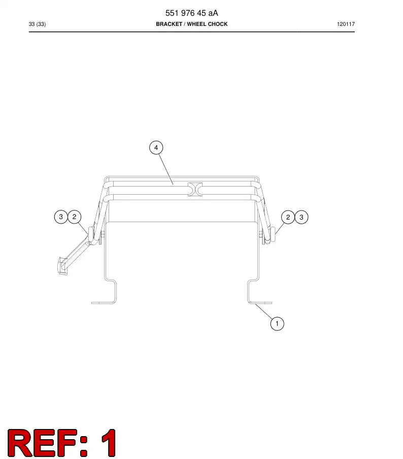 55197536 551 975 36 Bracket - Sandvik Technical Drawing