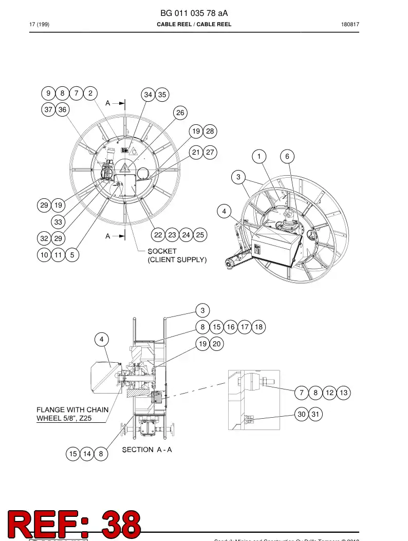 55197639 551 976 39 Cover - Sandvik Technical Drawing