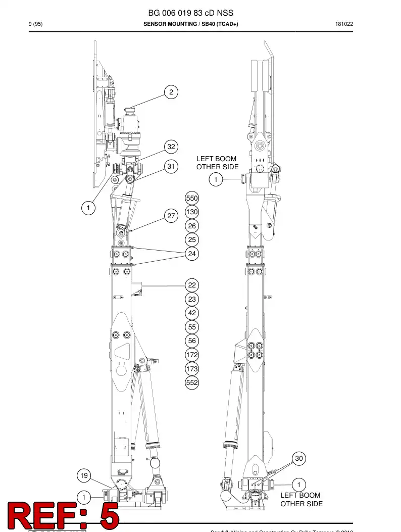 55197708a 551 977 08a Plate, Cover - Sandvik Technical Drawing