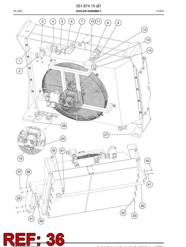 55197823 551 978 23 Welding assembly - Sandvik Technical Drawing