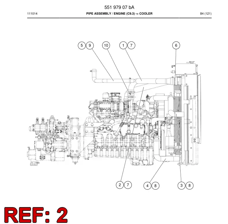 55197885 551 978 85 Pipe, Pressure - Sandvik Technical Drawing