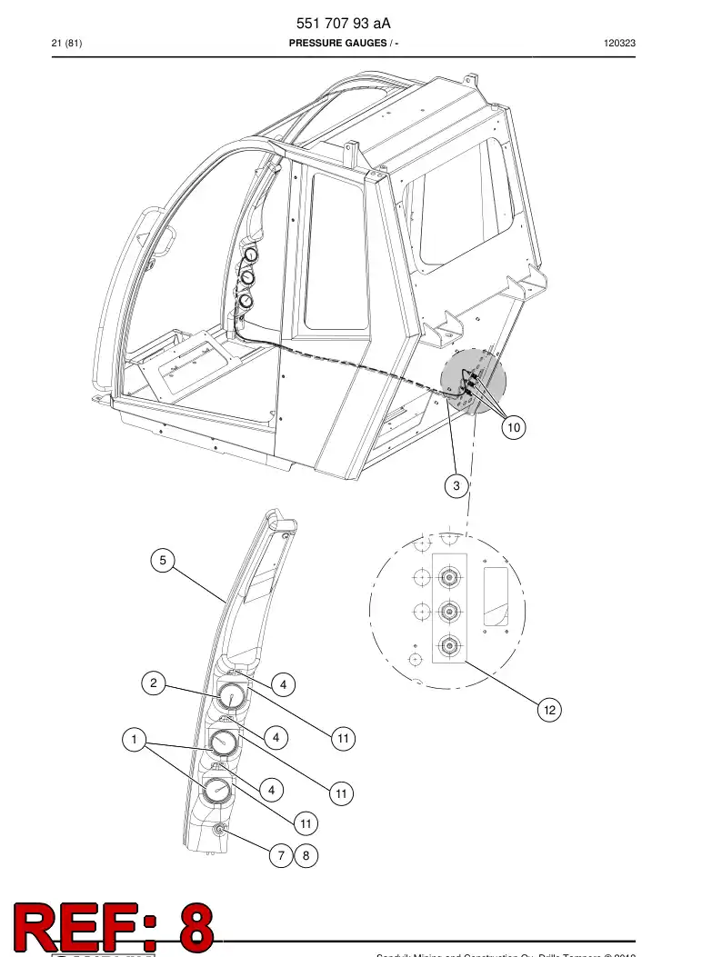 55197916 551 979 16 Screw - Sandvik Technical Drawing
