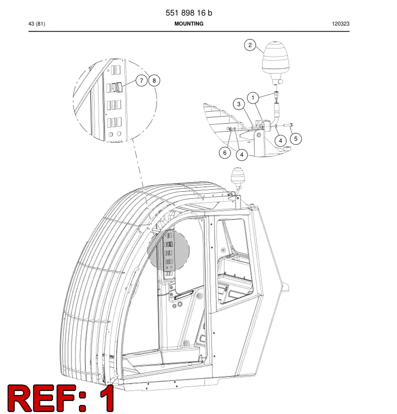 55198074a 551 980 74a Bracket, Mounting - Sandvik Technical Drawing